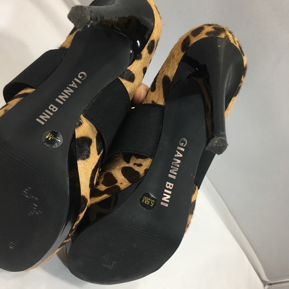 3/$30 Gianni Bink Leopard Mary Jane Stiletto - Picture 7 of 7